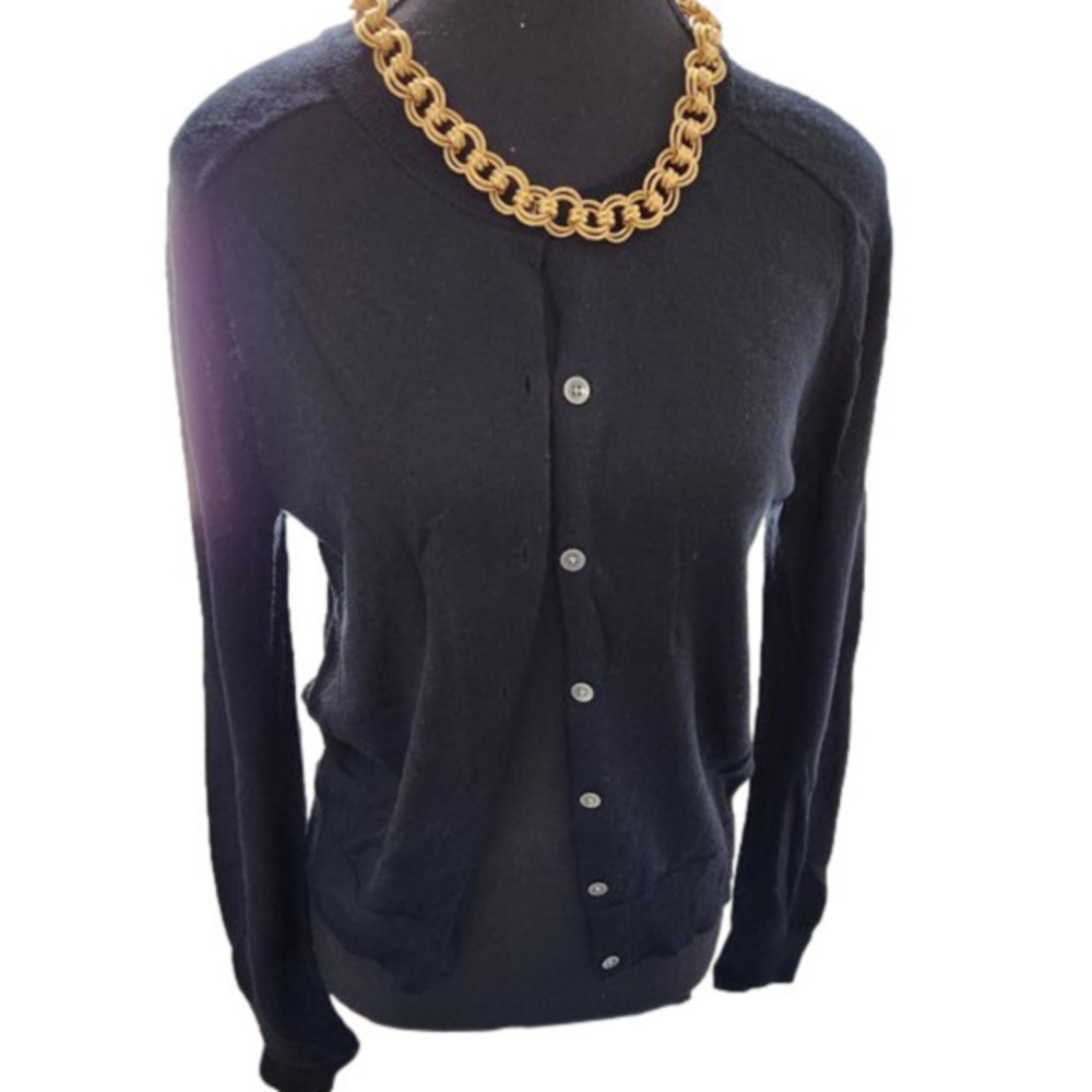 P220. Gap Black Merino Wool Cardigan |M